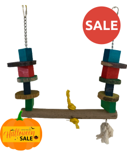Parrot-Supplies Fun Trapeze Parrot Toy Swing